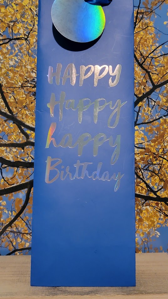Wine bag - happy happy birthday