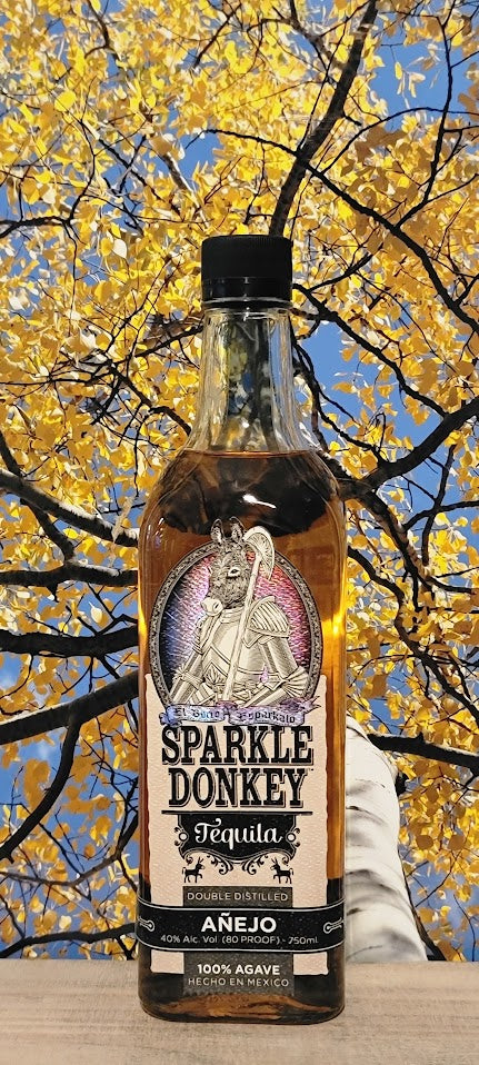 Sparkle donkey anejo tequila