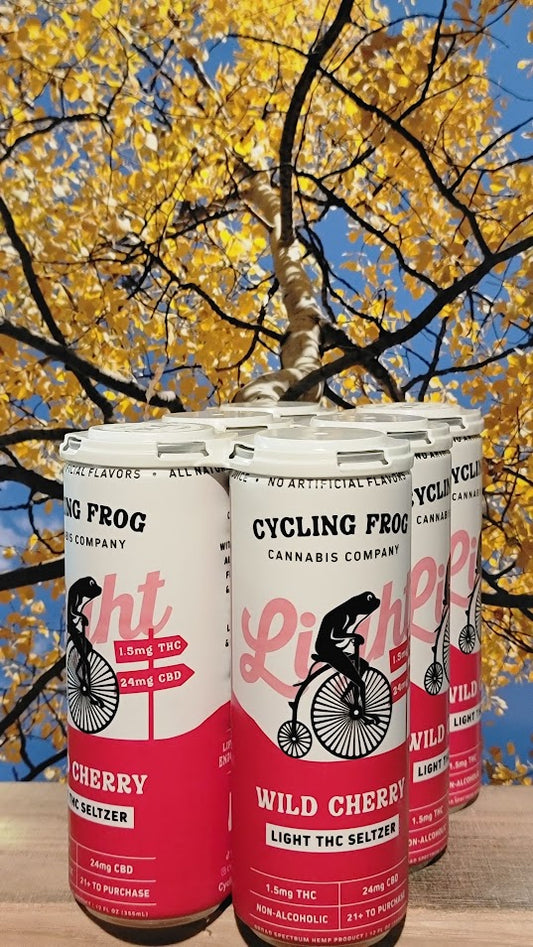 Cycling frog the seltzer wild cherry
