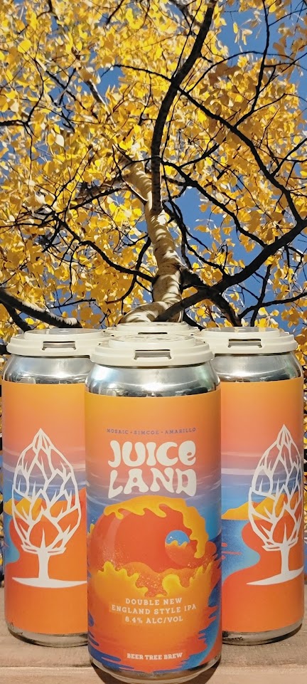 Beer tree juice land double ne ipa