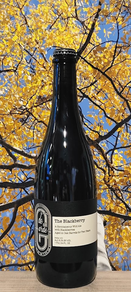 De garde brewing the blackberry spontaneous wild ale