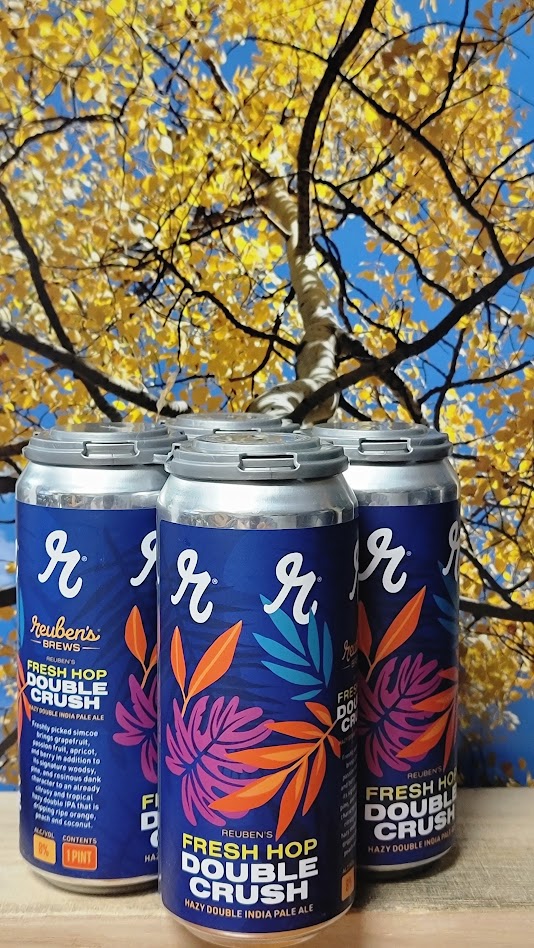 Reuben's fresh hop double crush imperial hazy ipa