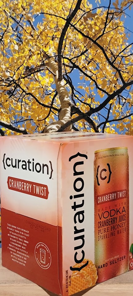 Curation cranberry twist vodka sparkling water