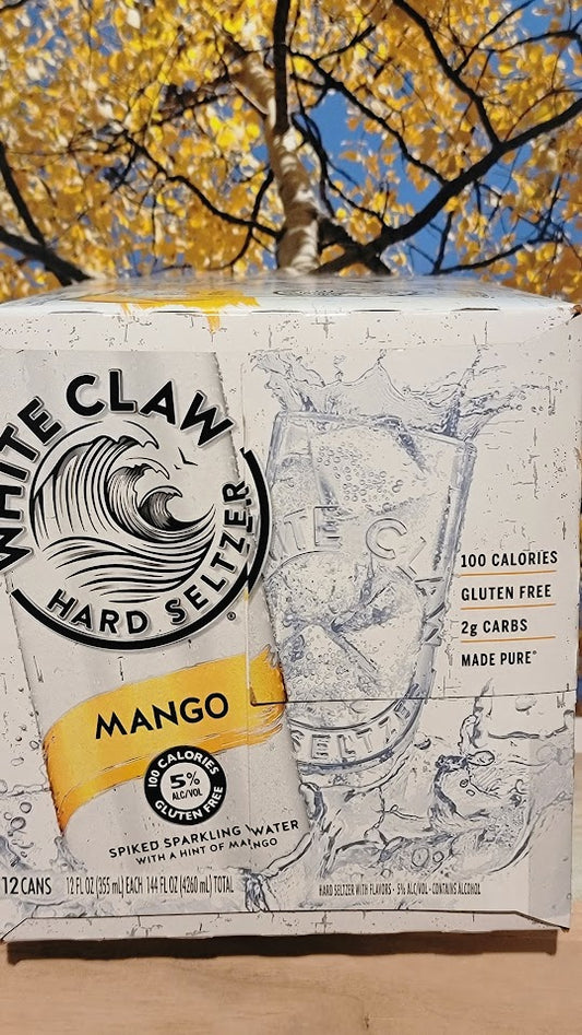 White claw mango hard seltzer