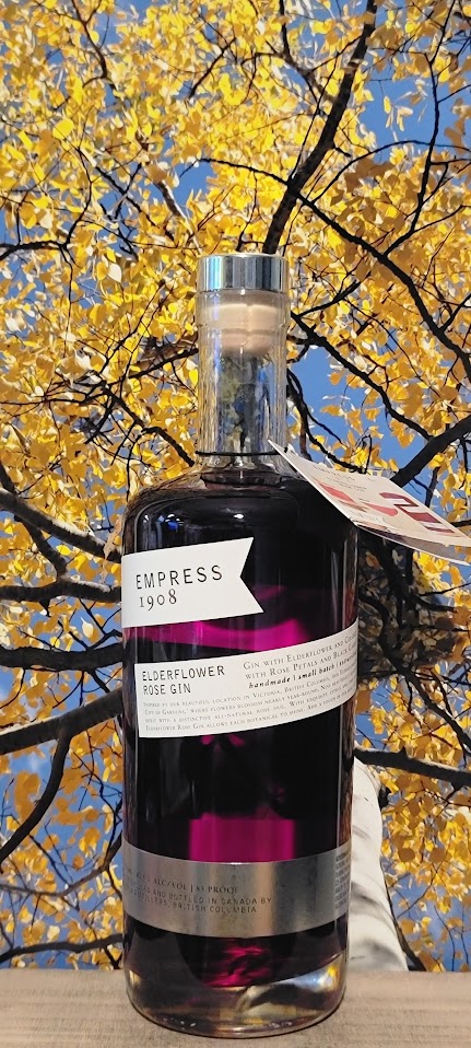 Empress 1908 elderflower rose gin