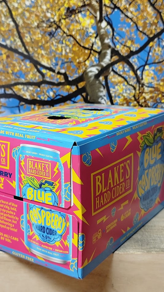 Blake's hard cider blue raspberry