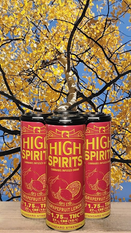High spirits grapefruit lemon cannabis infused drink