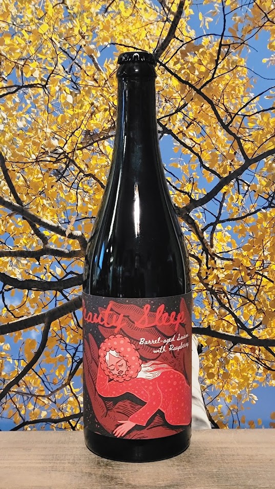 Sante adairius beauty sleep barrel-aged saison with raspberr
