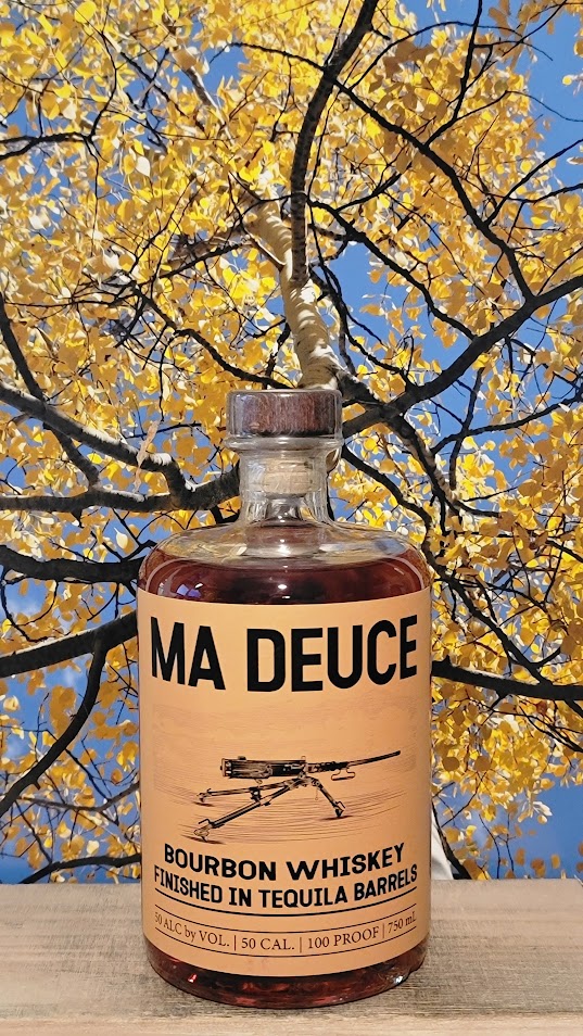 Pure distilling ma deuce bourbon whiskey with tequila barrel