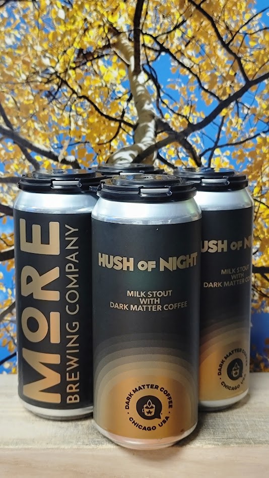 More brewing hush of night milk stout dark matter coffee