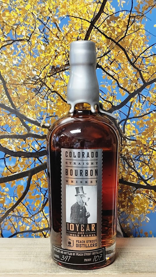 Peach street 10yr single barrel bourbon