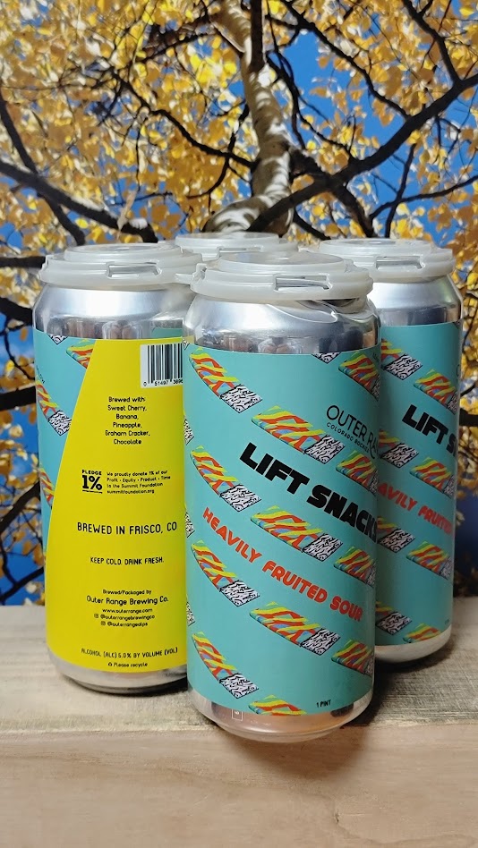Outer range lift snacks heavily fruited sour