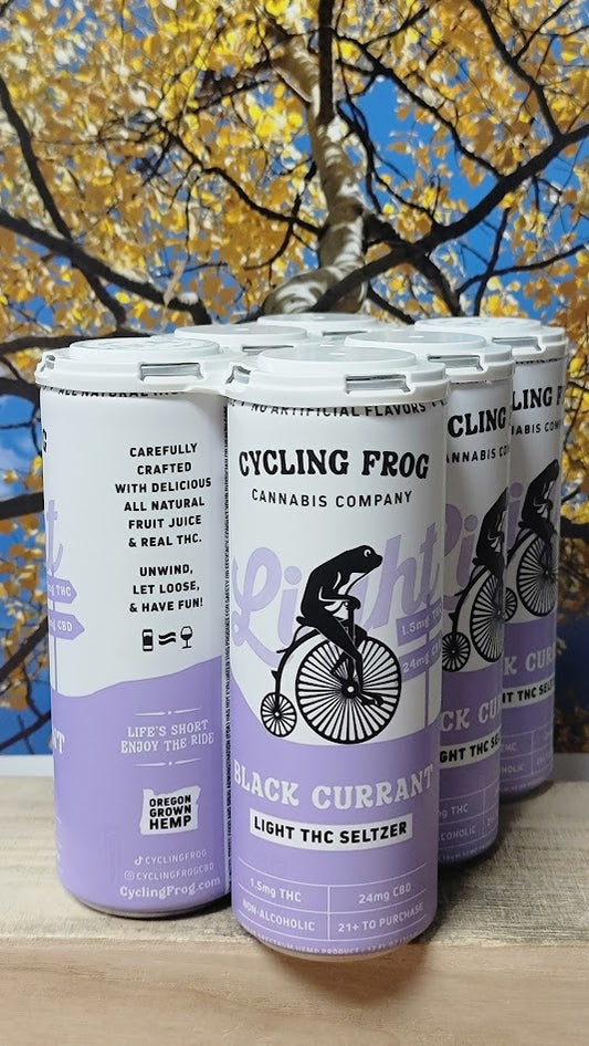 Cycling frog black currant thc seltzer