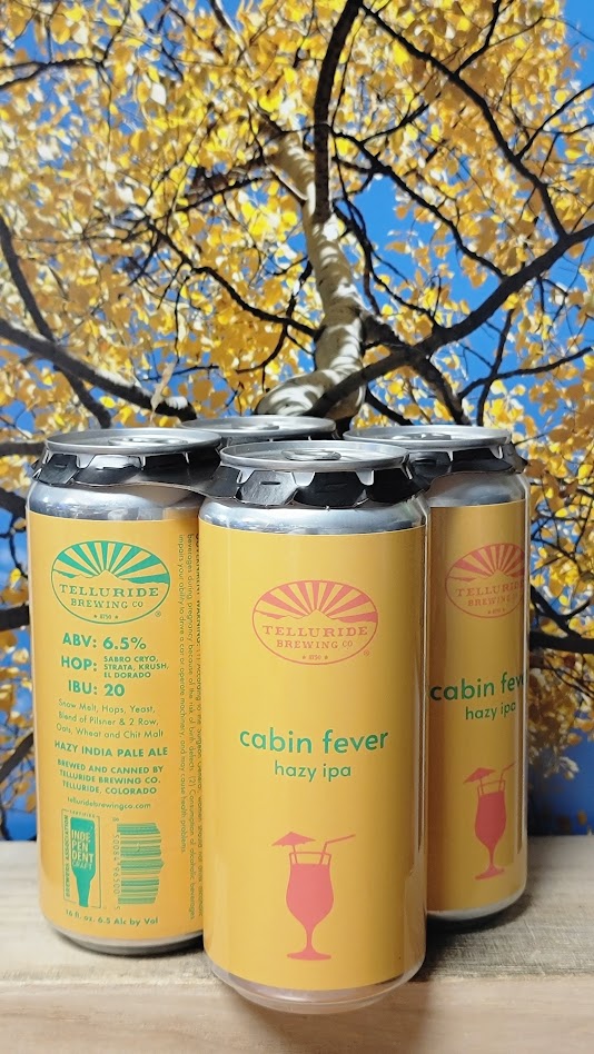 Telluride brewing cabin fever hazy ipa