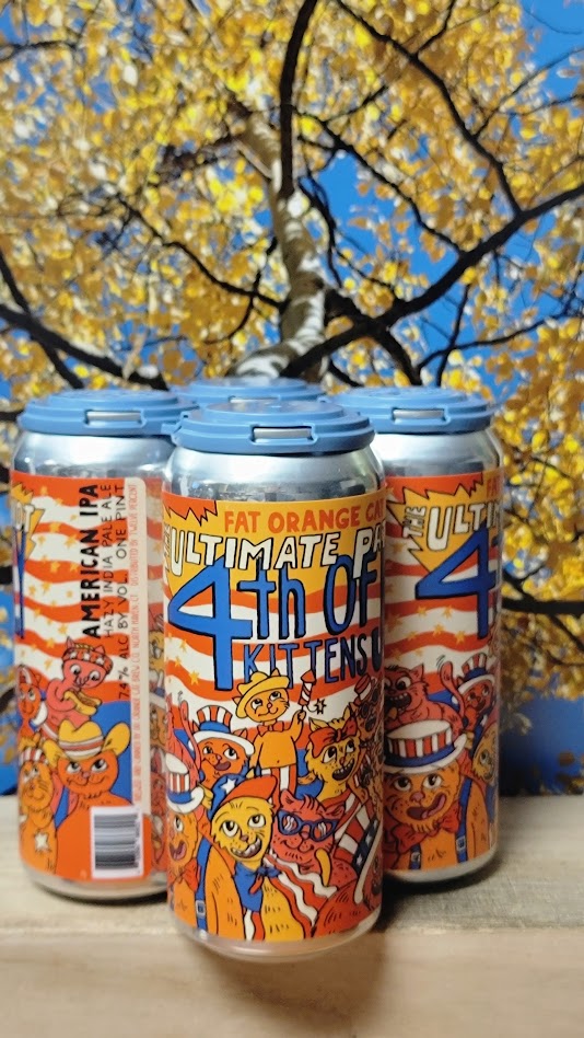 Fat orange 4th of july kittens hazy ipa