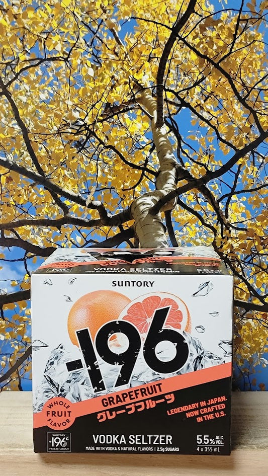 Suntory -196 grapefruit vodka seltzer