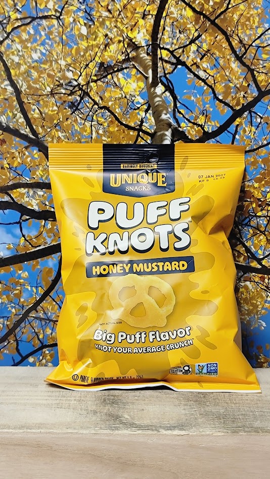 Unique puff knots honey mustard pretzel dip