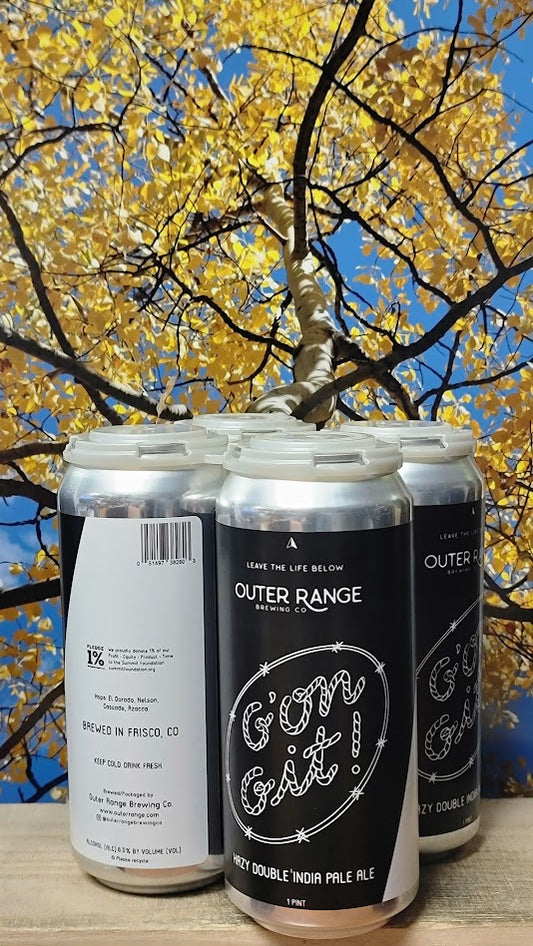Outer range g'on git hazy double ipa