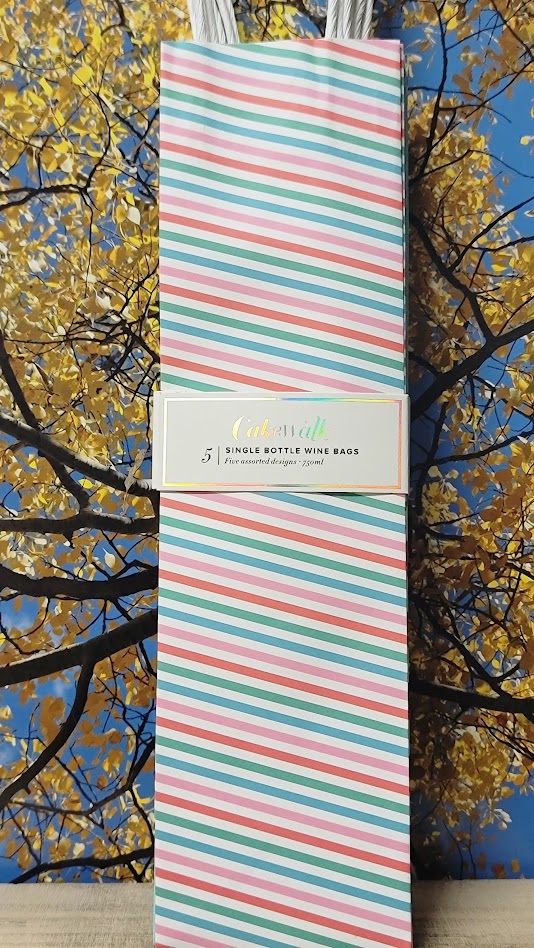 Wine bag - holiday festive 5 pack