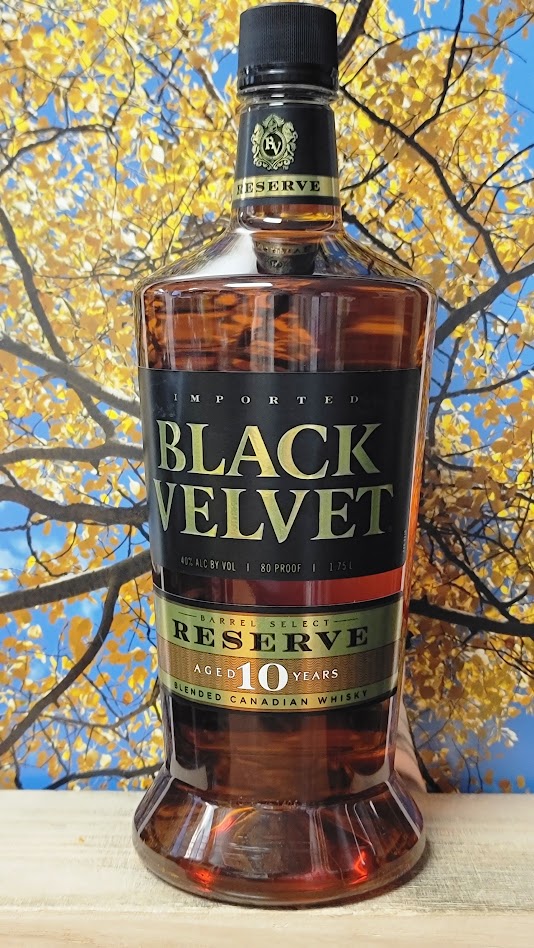 Black velvet 10yr reserve whiskey