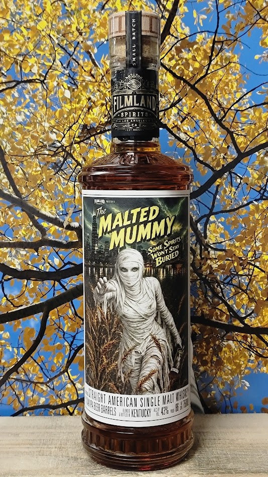 Filmland spirits malted mummy american single malt whiskey