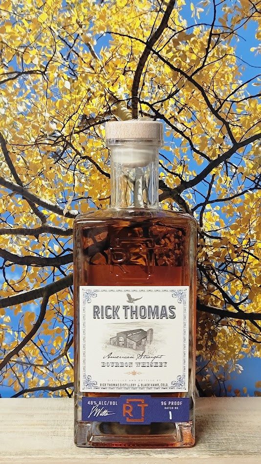 Rick thomas distillery american straight bourbon whiskey
