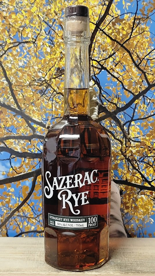 Sazerac rye whiskey 100pf