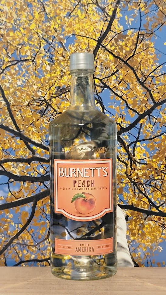 Burnetts peach vodka