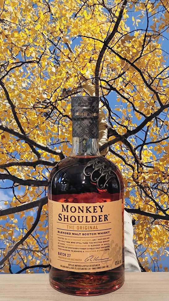 Monkey shoulder malt scotch whiskey