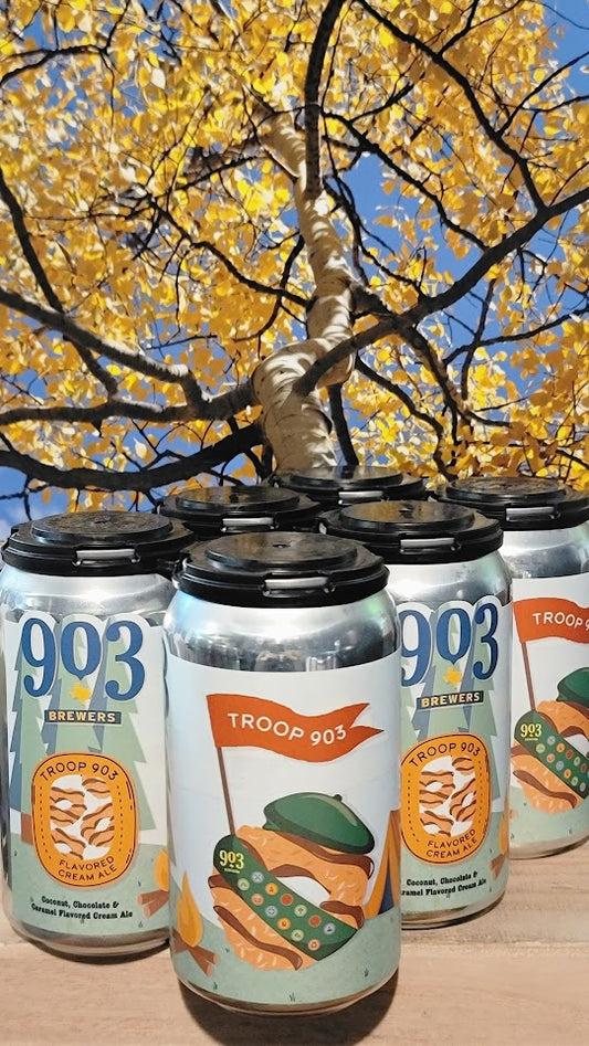 903 brewers flavored cream ale coconut, chocolate and caramel cream ale