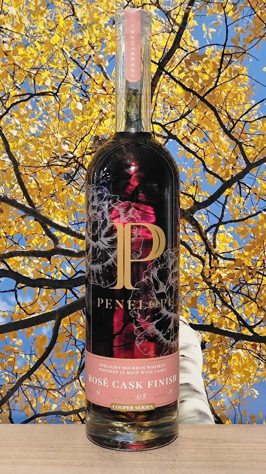 Penelope straight bourbon whiskey rose cask finish