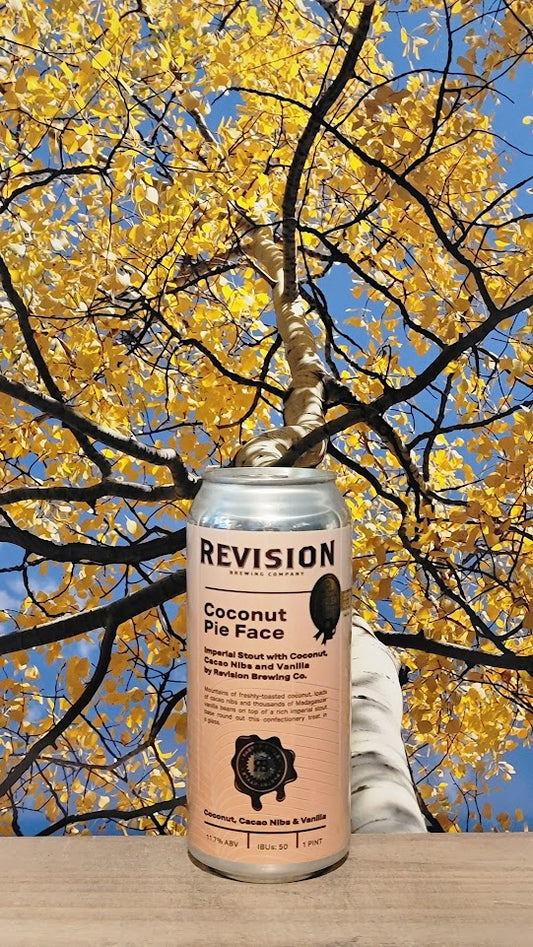 Revision coconut pie face imperial stout with coconut nibs