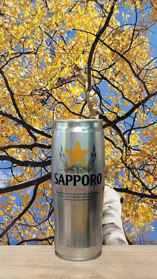 Sapporo draft can 22oz