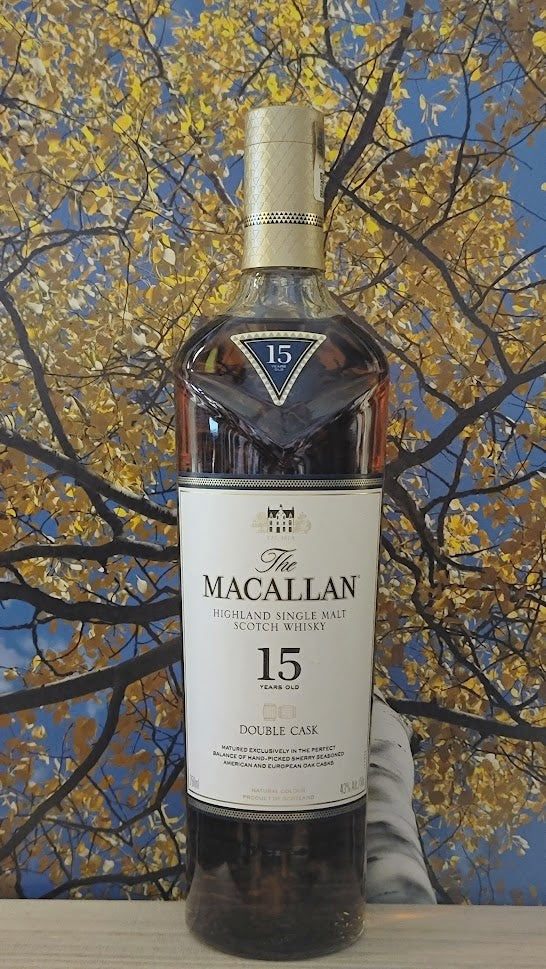 Macallan 15yr double cask scotch