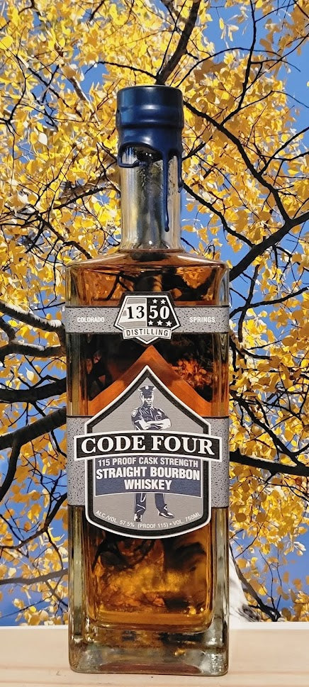 1350 distilling code four straight bourbon whiskey